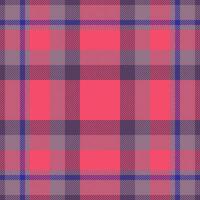 Plaid check pattern. Seamless fabric texture. Tartan textile print. vector