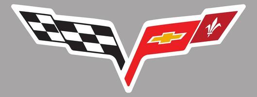 Chevrolet Corvette logo vector illustration