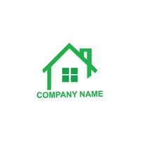 Real Estate logo, Construction logo Color design template vector illustration