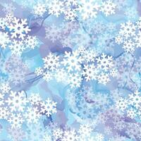 Winter snow seamless pattern. Bright winter season holiday style. Flowing wavy snowy clouds. Modern background for festive christmas graphics. vector