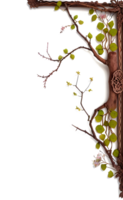 Twing Border Frame PNG Transparent Background Ai Generative