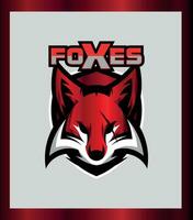 Foxes Logo Design Vector