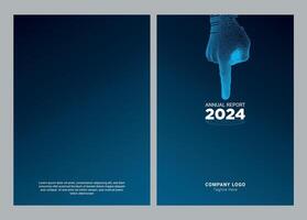 Annual Report Cover Design vector