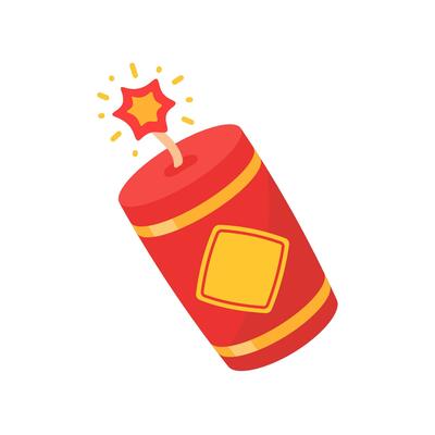 Chinese firecrackers for making loud noises to celebrate Chinese New Year.
