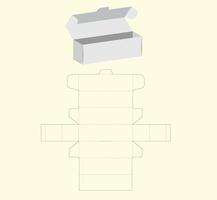 Die Cut Box Design vector