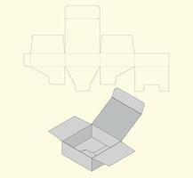 Die Cut Box Design vector