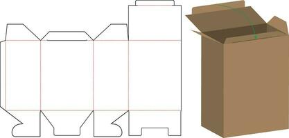 Die Cut Box Design vector