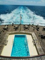 a pool on a cruise ship photo
