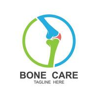 joint care, bone care logo vector icon illustration design. logo for hospital, finance, and brand company