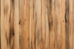 Wood texture background Brown surface of planks, Vertical, Generative ai photo