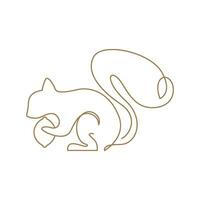 Squirrel design icon logo vector