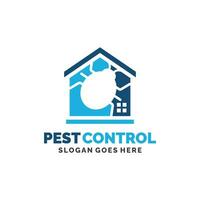 Bug pest control logo design vector illustration. Pest control logo