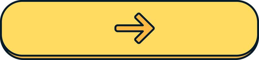 Yellow Slider Switch With Arrow Direction Symbol vector