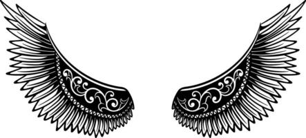 Eagle wings vector design. illustration