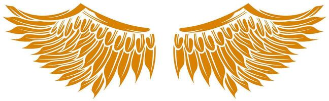 Eagle wings vector design. illustration