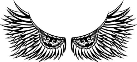 Eagle wings vector design. illustration