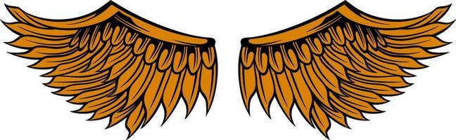 Eagle wings vector design. illustration