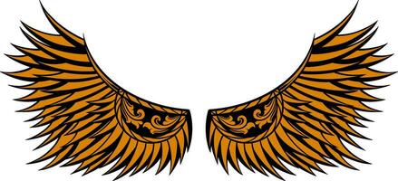 Eagle wings vector design. illustration