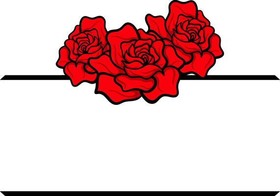 Rose Floral Frame