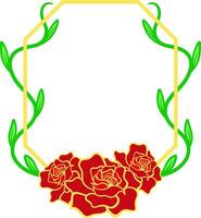 Rose Floral Frame vector