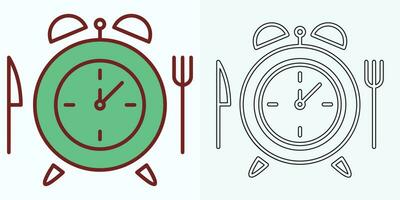 nuevo estilo término análogo reloj plano vector icono. símbolo de hora gestión, cronómetro con hora, minuto, y segundo flecha. sencillo ilustración aislado en un blanco antecedentes.