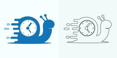 nuevo estilo término análogo reloj plano vector icono. símbolo de hora gestión, cronómetro con hora, minuto, y segundo flecha. sencillo ilustración aislado en un blanco antecedentes.