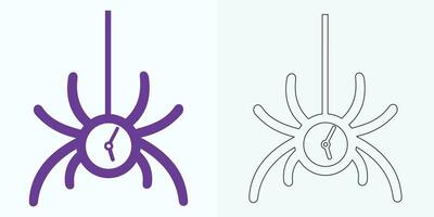 new style Analog clock flat vector icon. Symbol of time management, chronometer with hour, minute, and second arrow. Simple illustration isolated on a white background.