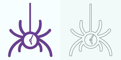 new style Analog clock flat vector icon. Symbol of time management, chronometer with hour, minute, and second arrow. Simple illustration isolated on a white background.