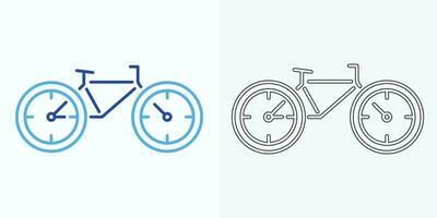 new style Analog clock flat vector icon. Symbol of time management, chronometer with hour, minute, and second arrow. Simple illustration isolated on a white background.