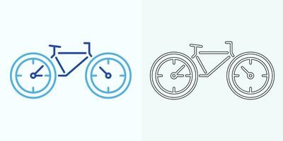 new style Analog clock flat vector icon. Symbol of time management, chronometer with hour, minute, and second arrow. Simple illustration isolated on a white background.