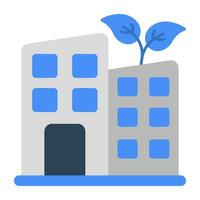 Perfect design icon of eco building vector