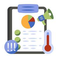 Modern design icon of marketing analytics vector