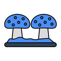 Modern design icon of mushroom vector