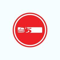 stop war sign or symbol logo vector