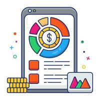 Creative design icon of online money vector