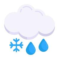 Snowfall icon in perfect design vector