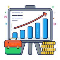 Modem design icon of online data analytics vector