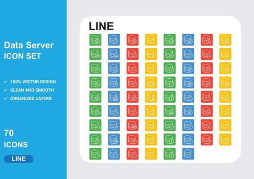 data server  square color  glyph vector