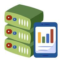 un icono diseño de servidor bastidores vector