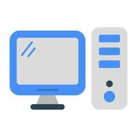 An icon design of computer vector