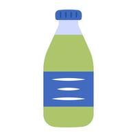 icono de diseño moderno de botella de vino vector