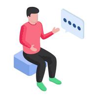 Perfect design illustration of negotiation vector