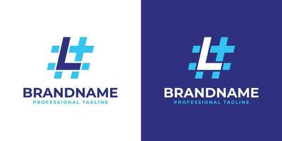 Letter L Hashtag Logo, suitable for any business with L initial. vector