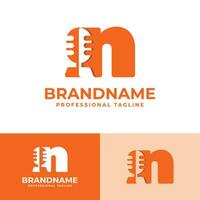 Letter N Microphone Logo, suitable for business related to Microphone with N initial. vector