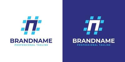 Letter N Hashtag Logo, suitable for any business with N initial. vector