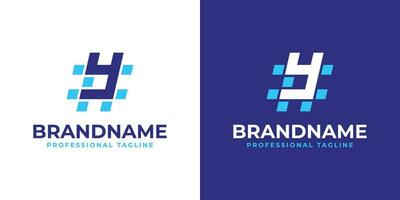 Letter Y Hashtag Logo, suitable for any business with Y initial. vector