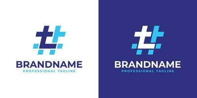 Letter T Hashtag Logo, suitable for any business with T initial. vector