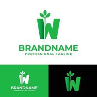 Letter W Nature Logo, suitable for any business related to Nature with W initial. vector