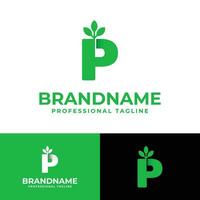 Letter P Nature Logo, suitable for any business related to Nature with P initial. vector