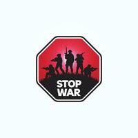 stop war sign logo vector